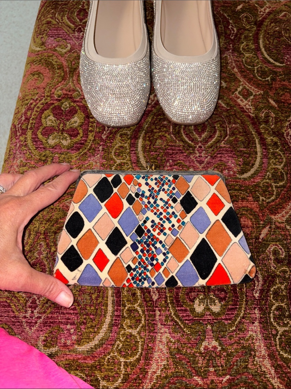 Colorblock Geometric Pattern Women’s Clutch - Multicolor by Emilio Pucci Ja.n.a.